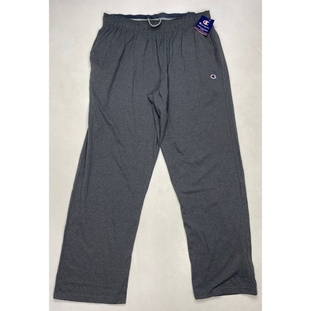 Champion Open Bottom Everyday Sweatpants Men XXL Gray P7309 NWT - Picture 1 of 10